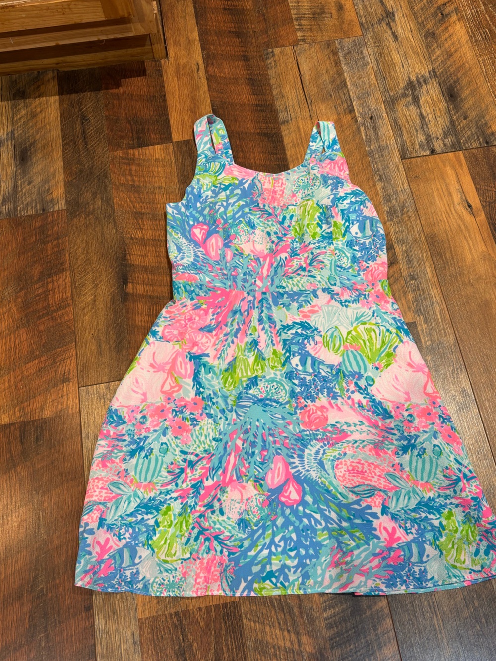 Lilly Pulitzer crepey floral print dress young girl size 14